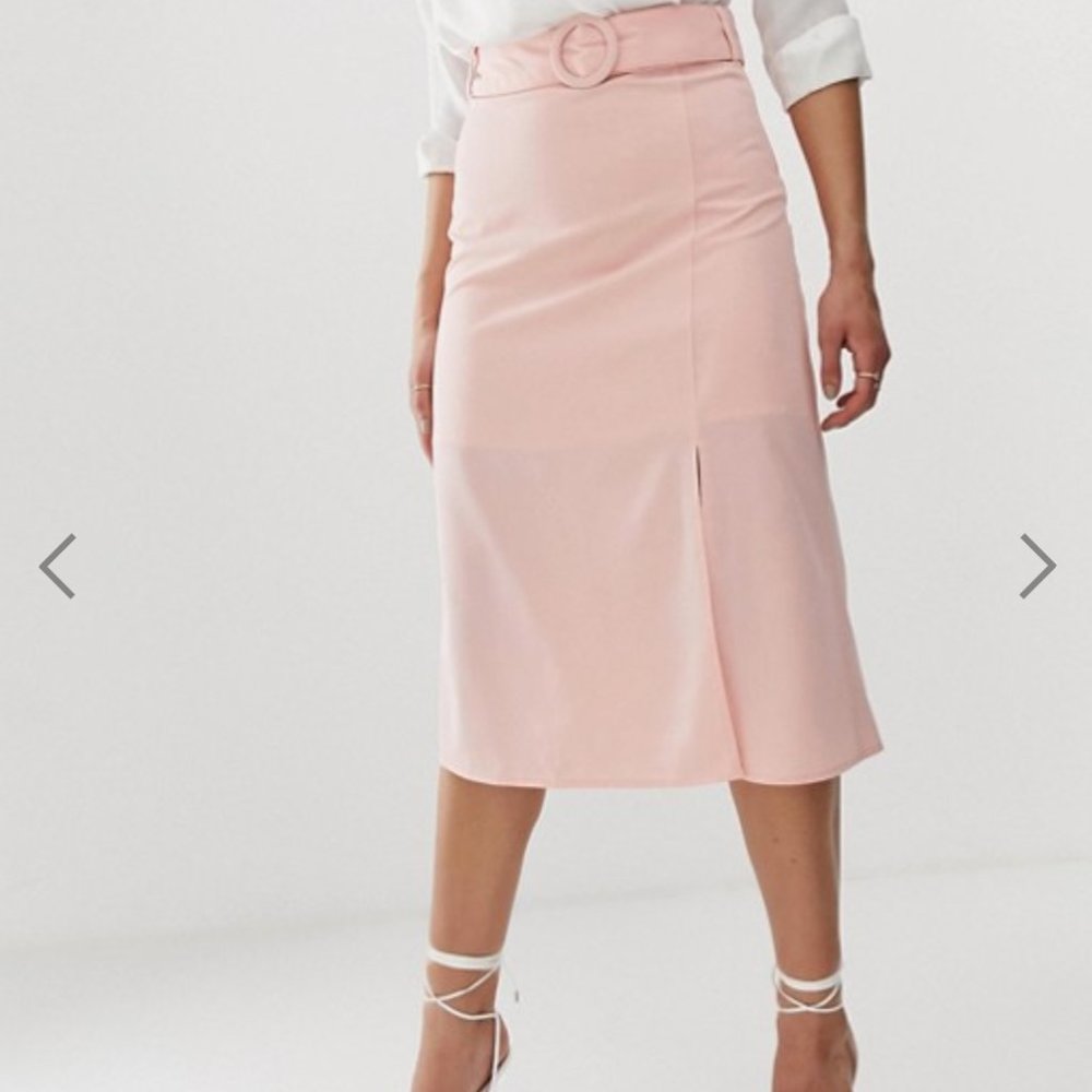 NWT Fasion Union pink midi skirt